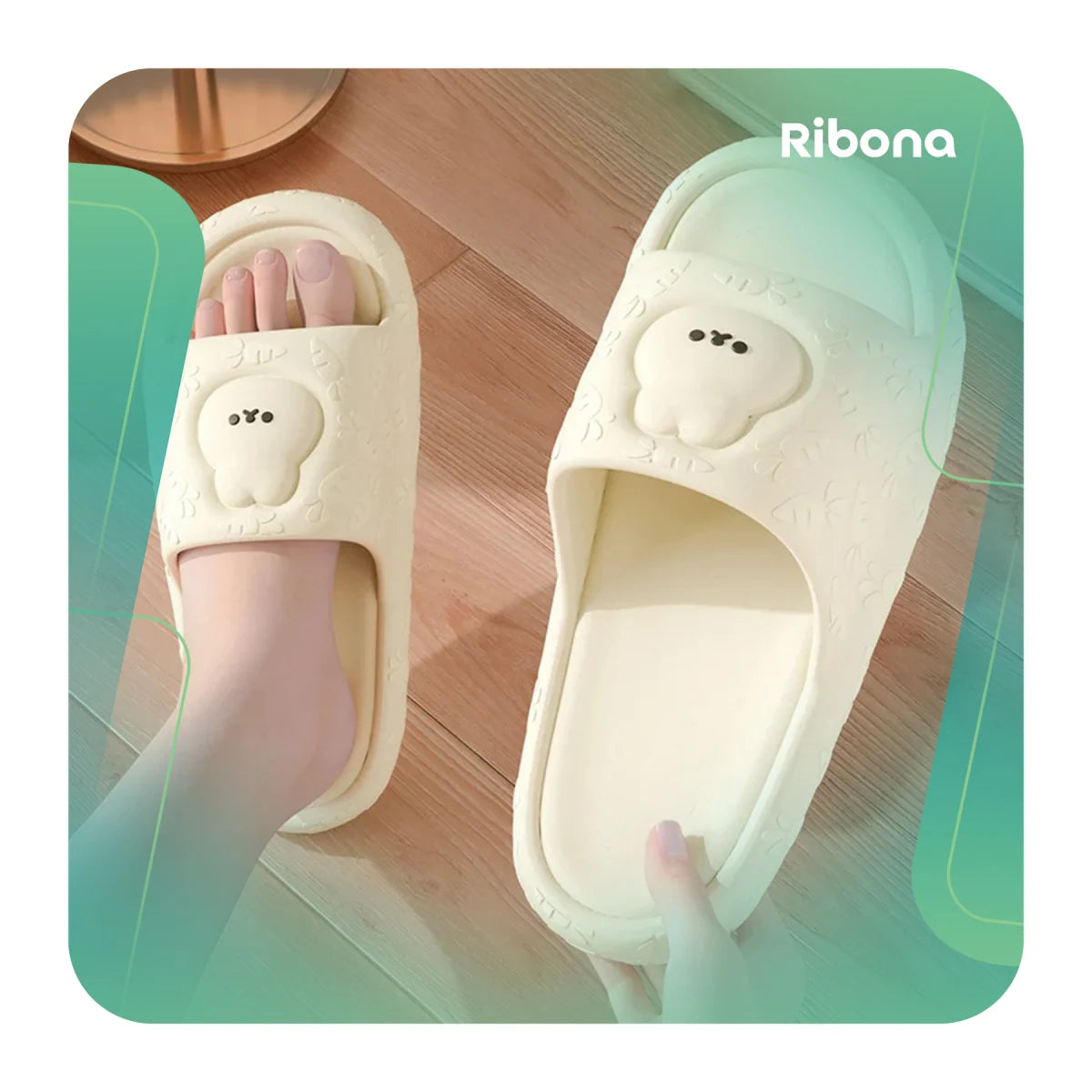 Cute Bunny Cloud Slippers image 0